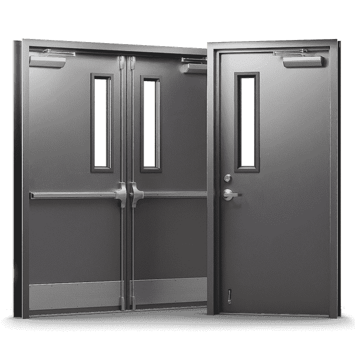 Steel Doors with Vision Panels