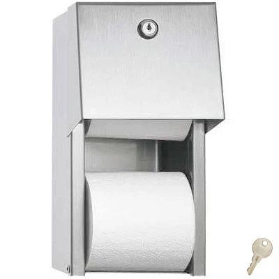 Toilet Paper Dispenser Dual Surf/Mount SS