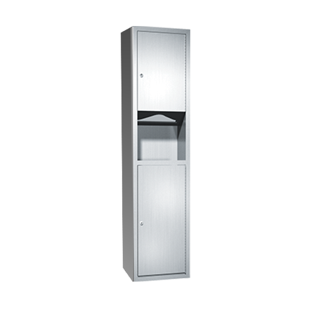 [04679] Paper Towel Dispenser with Waste Bin SS