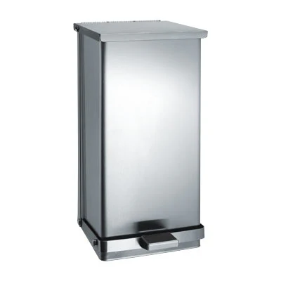 Foot Waste Bin with Lid SS 8 Gal(30.7L)