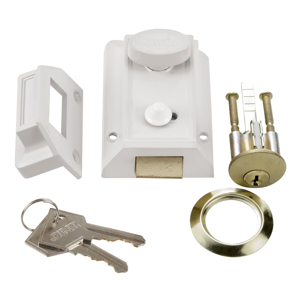Night Latch Deadbolt White