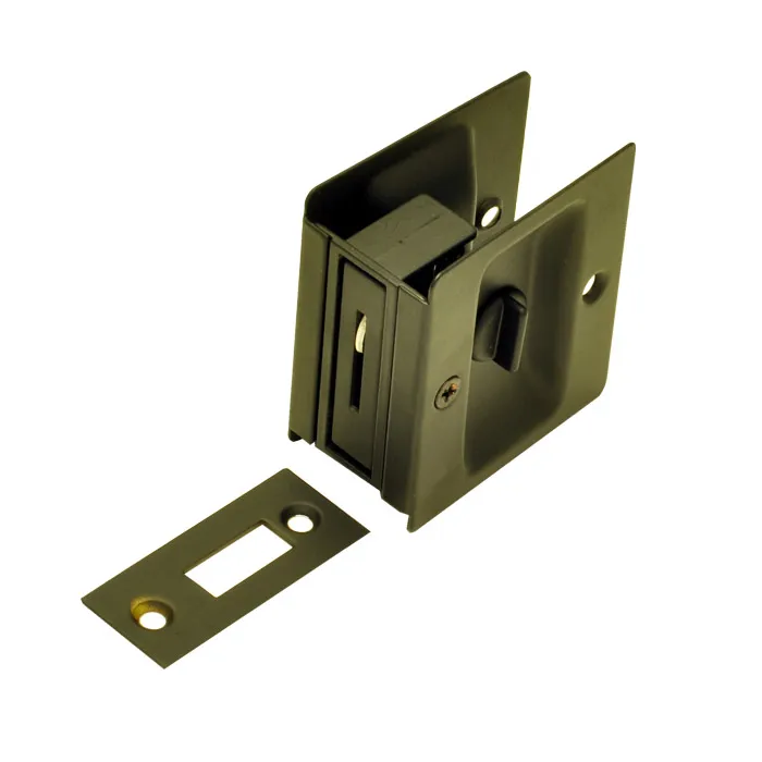 Privacy Pocket Door Mortise Lock Black