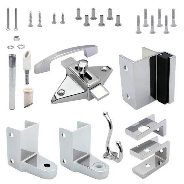 [27800] Outswing Toilet Partition Door Kit 7/8" Chrome