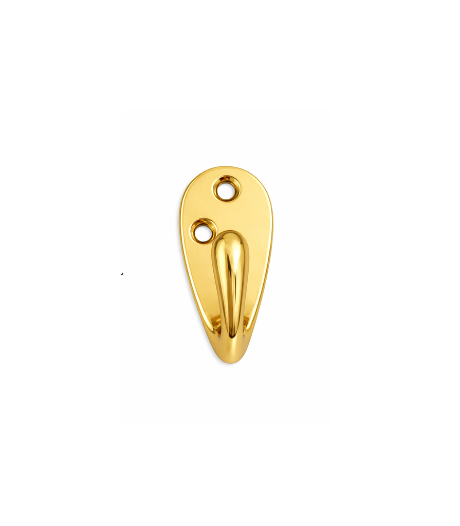 [6720 - PB] Coat Hook 100 x 35 P/brass