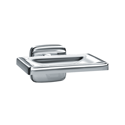 [7320B] Soap Dish Bright SS