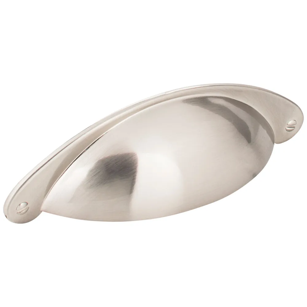 Drawer Cup Pull Lyon 3" x 4 15/16" SN