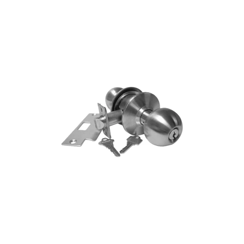Storeroom Knob Lock Adj Backset SS