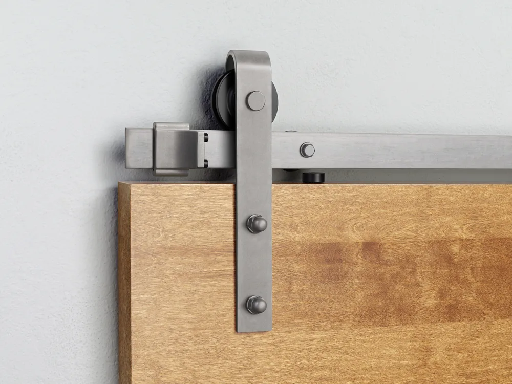 Barn Door Track with Hardware 6ft Silver