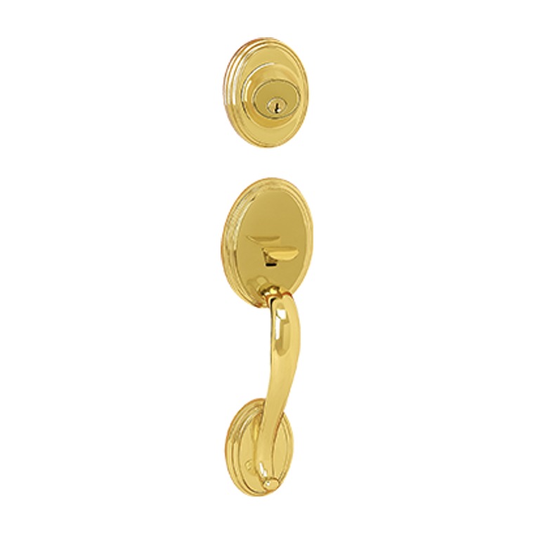 Entry Handleset W/Single Cylinder Deadbolt Lock SN