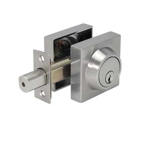 [ESQ102US15] Deadbolt Double Cylinder Lock Sq. US15