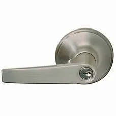Entry Lever Lock Ant/Brass