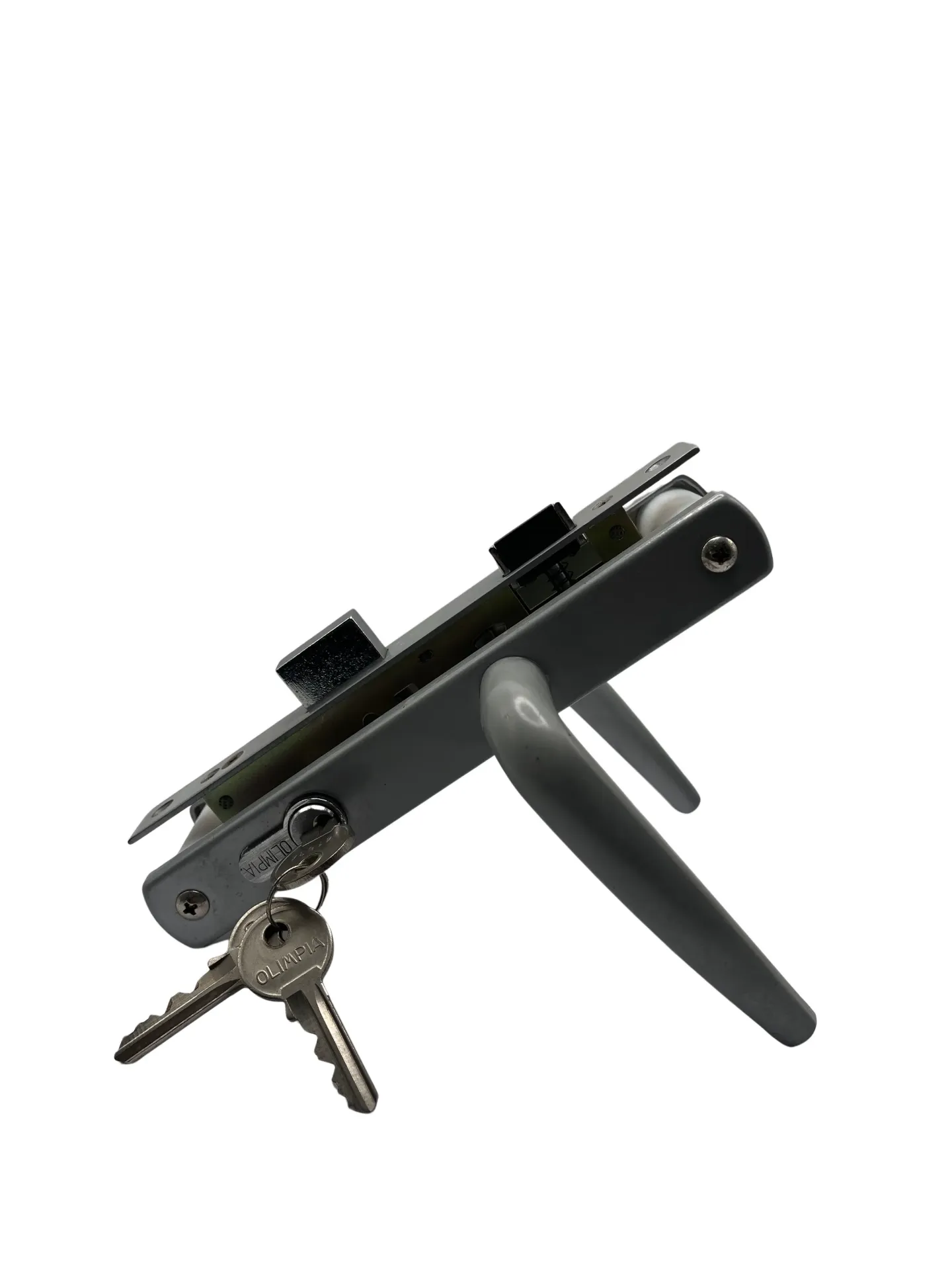 Entry Lever Mortise Lock Silver