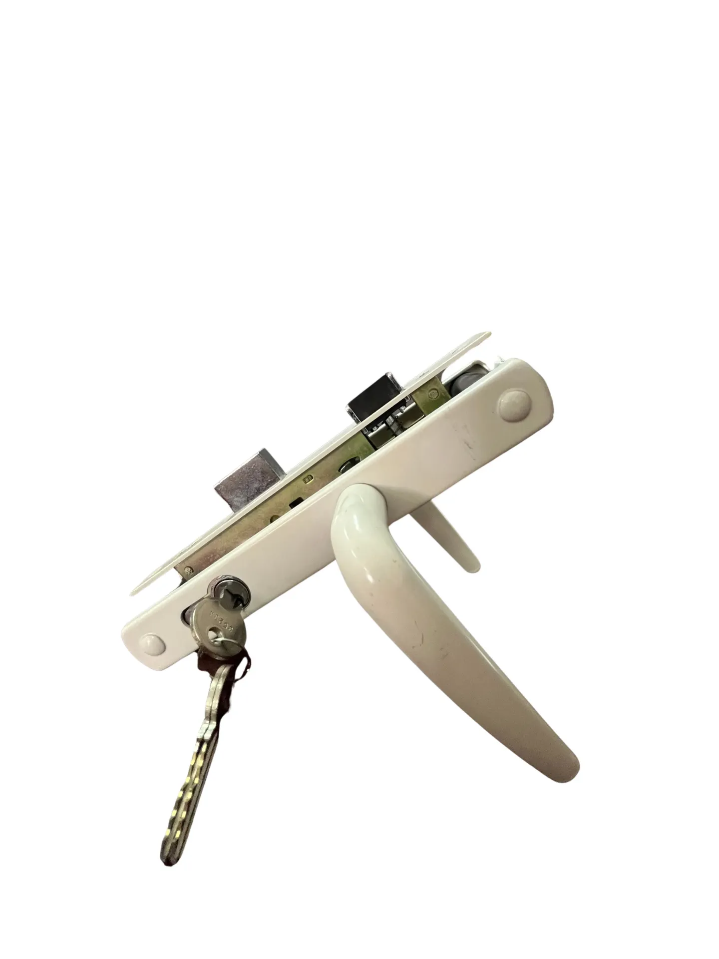 Entry Lever Mortise Lock White