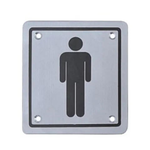 [SP001] Sign Plate Male 100mm x 100mm SS