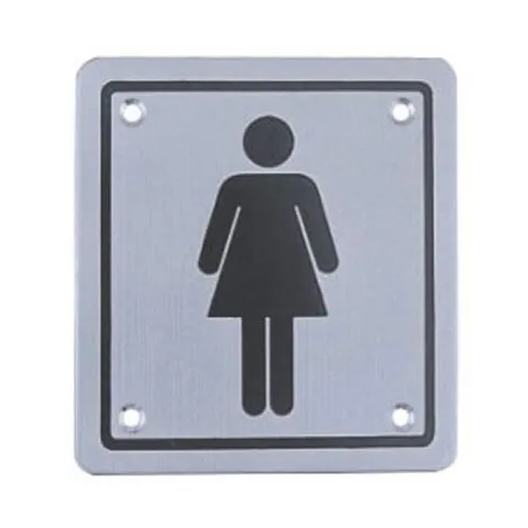 [SP002] Sign Plate Female 100mm x 100mm SS