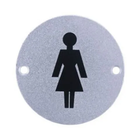 [SP009] Sign Plate Round Female SS
