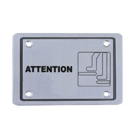 Sign Plate Round No Smoking SS
